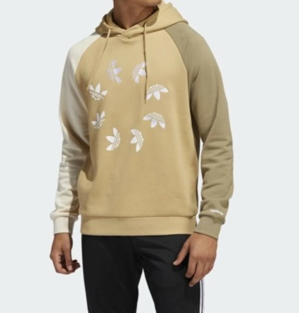 Adidas Bold Blocked Tri-Color 2XL Pull Over Hoodie Athleisure